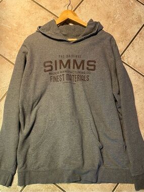 Women’s Simms Gray Pullover Hoodie - Logo Graphic 2XL